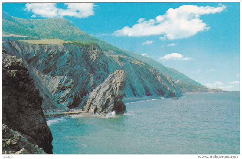 Old Scot Rock, Bay, CAPE BRETON, Nova Scotia, Canada, 40-60´s