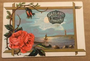 VINTAGE AD CARD - GARLAND STOVES AND RANGES, J.B. WILBER & SON