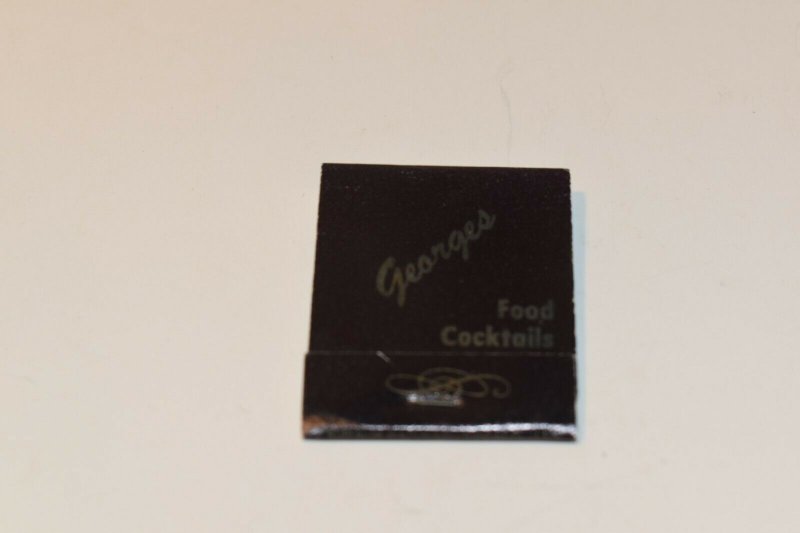 Georges Food Cocktails Yorkville Illinois 20 Strike Matchbook