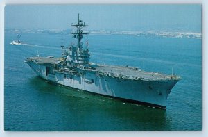 Pascagoula MS Postcard USS Tripoli LPH 10 The Second Ship Of Fleet US Navy Ship