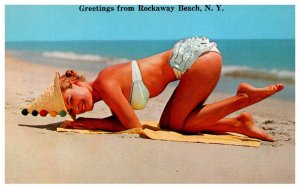 New York  Gretings Bell Harbor  Sexy Girl in Bikini