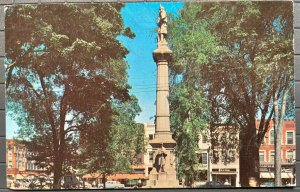 Vintage Postcard 1965 Civil War Soldiers Monument, Elyria, Ohio OH