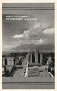 Vintage Postcard 1945 Washington Boulevard Mount Ben Lomond Hotel Ogden Utah UT