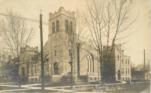 C-1910 Presbyterian Church WALLA WALLA WASHINGTON RPPC real photo 4510