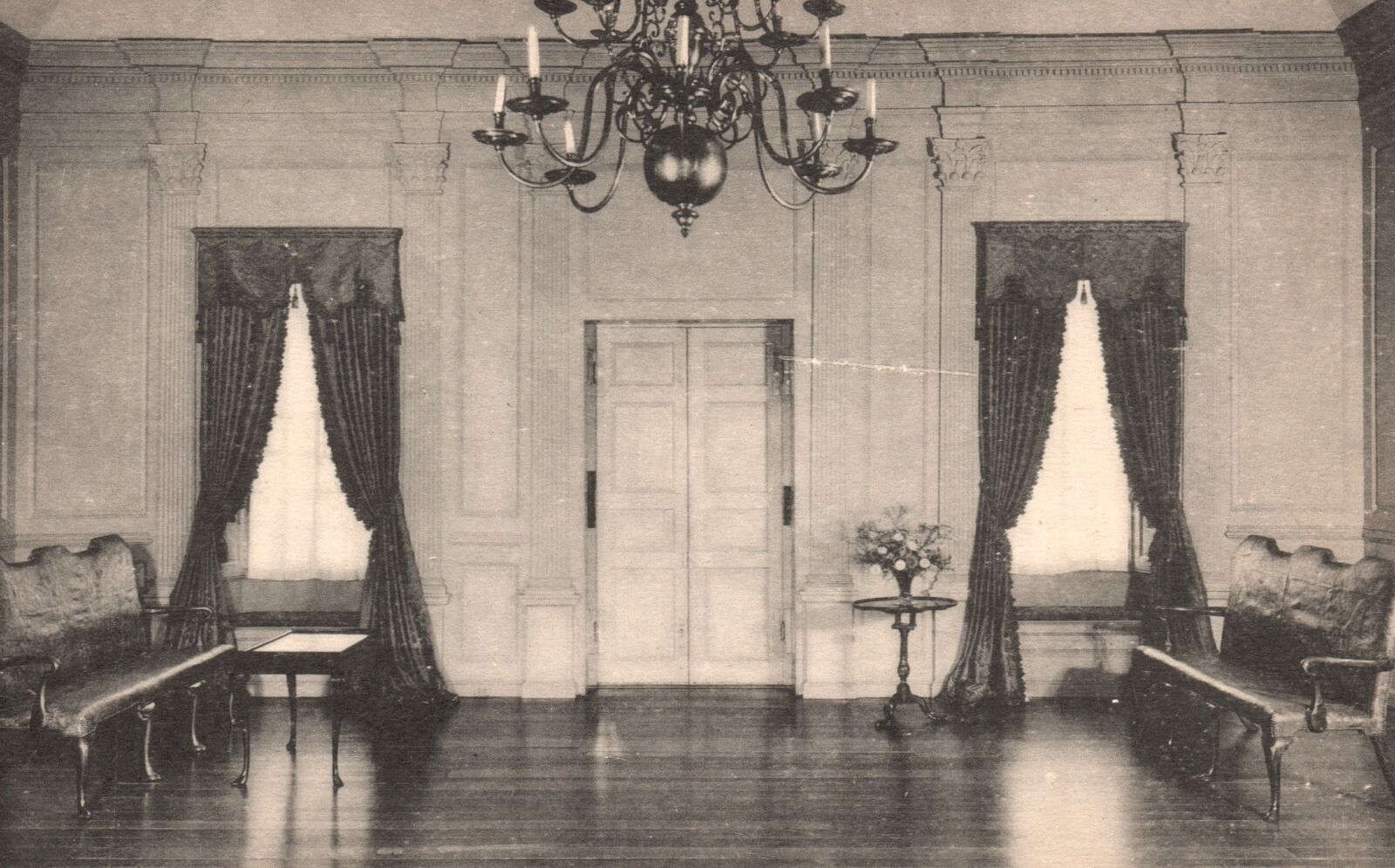Vintage Postcard Great Hall at Stratford Hall Westmoreland Country