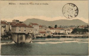 CPA MILLAU - Ruines du vieux pont et moulin (148116)