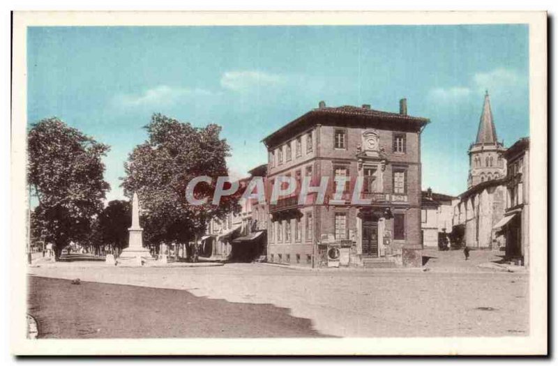 Rieumes Old Postcard Head of Canton Dr. Roger Bouchard advisor General Lasser...