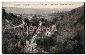 Old Postcard Chambon sur voueize (Creuse) the valley of the voueize Lépaud road