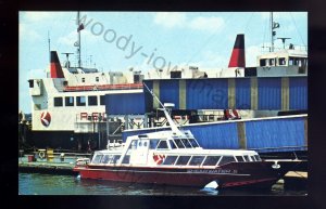 f2526 - Red Funnel Hydrofoil Ferry - Shearwater 5 at Royal Pier So'ton. postcard