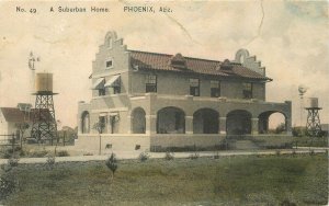 Postcard Arizona Phoenix Suburban Home #49 roadside 23-11490