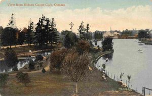 View from Rideau Canoe Club Ottawa Canada 1910c postcard