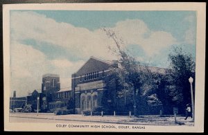 Vintage Postcard 1915-1930 Colby community High school, Colby, Kansas (KS)