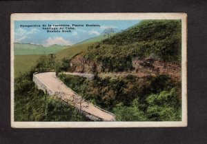 Puerto Boniato RD Road Santiago de Cuba Vintage Postcard, Some Stains