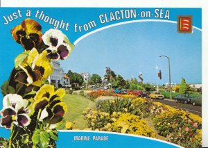 Essex Postcard - Just a Thought From Clacton-On-Sea - Marine Parade - Ref 9774A