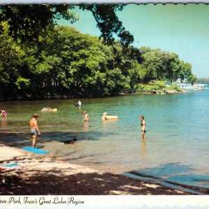 1974 Spirit / Okoboji Lake Iowa Great Lake Grell Point State Park Swim 4x6 PC M2