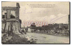 Old Postcard Army Battle of Marne 6 and 12 September 1914 the French Courdema...