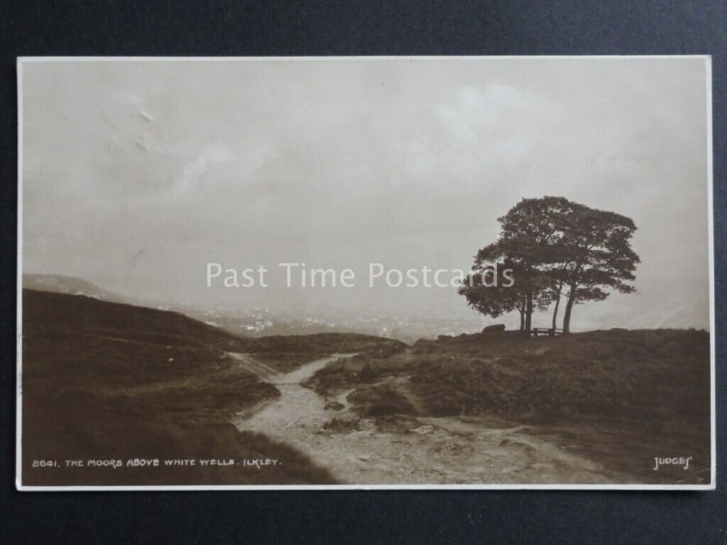 West Yorkshire: ILKLEY The Moors Above White Wells c1914 RP Postcard By Judges