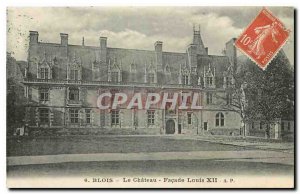 Old Postcard Blois Chateau Louis XII frontage