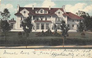 Bailey Residence Mt Vernon New York 1908 postcard