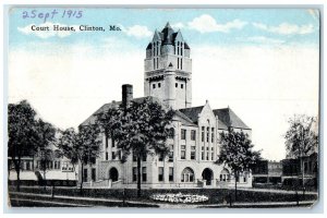 c1915 Exterior View County Court House Clinton Missouri Vintage Antique Postcard