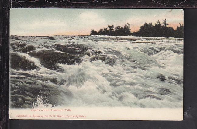 Rapids Above American Falls,Niagara Falls,NY Postcard 