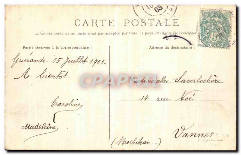 Old Postcard Guerande The Ramparts