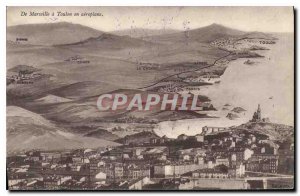 Postcard From Old Marseille Toulon airplane