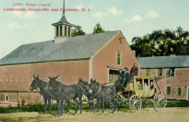 RI - Centredale, Greenville & Harmony. Stage Coach