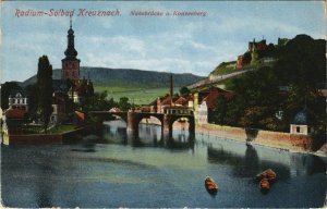 CPA AK Bad Kreuznach Nahebrucke u. Kauzenberg GERMANY (1128569)