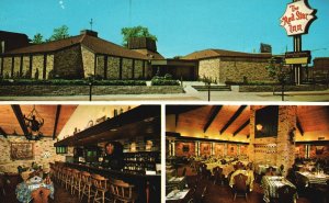 Vintage Postcard Red Star Inn Irving Park Road Dining Room Chicago Illinois ILL