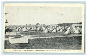 1912 Rockford IL. 33th Division, Illinois National Guard Encampment, IL Postcard 