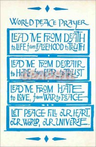 Postcards World Peace Prayer Modern