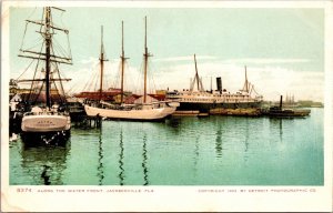 Postcard Boats Along The Water Front in Jacksonville, Florida