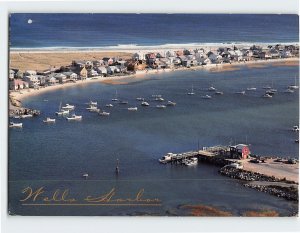 Postcard Wells Harbor, Wells, Maine