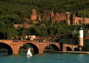 Old Bridge and Castle,Heidelberg,Germany BIN