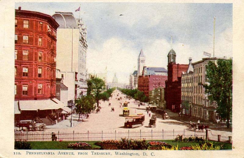 DC - Washington. Pennsylvania Avenue from the Treasury