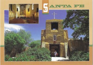 San Miguel Mission Santa Fe Built Circa 1610 New Mexico  4 by 6