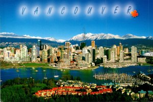 Canada Vancouver Downtown Aerial View