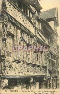 Old Postcard 71 lisieux house xvi s called Salamander Street to F�vres