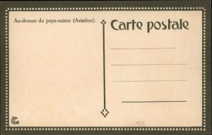 Swiss Aviation Airplane Red Cross Biplane c1915 HODEL Postcard