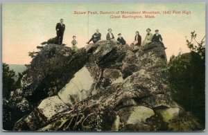 GREAT BARRINGTON MA SQUAW PEAK ANTIQUE POSTCARD