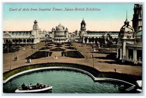 c1910 Court of Arts from Imperial Tower Japan-British Exhibition Postcard