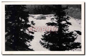 Old Postcard Schneewachte Bismarckturm