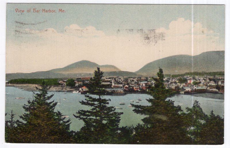 View of Bar Harbor, Me.