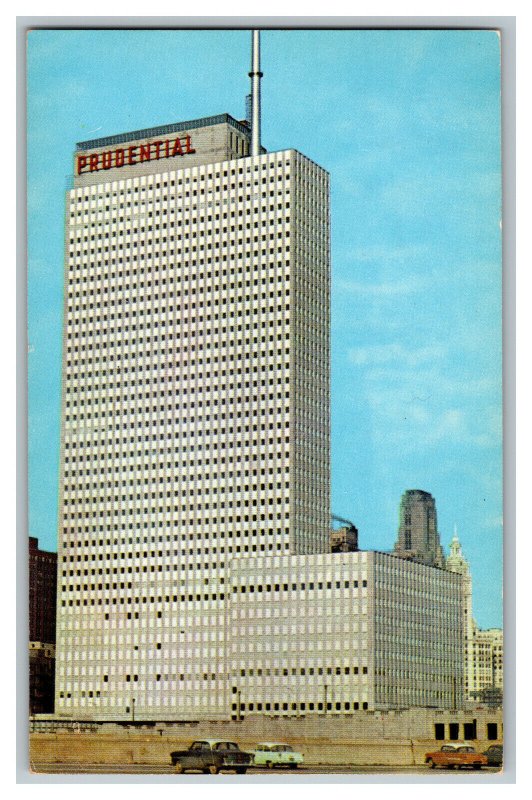 1958 The Prudential Building Chicago Illinois Vintage Standard View Postcard 