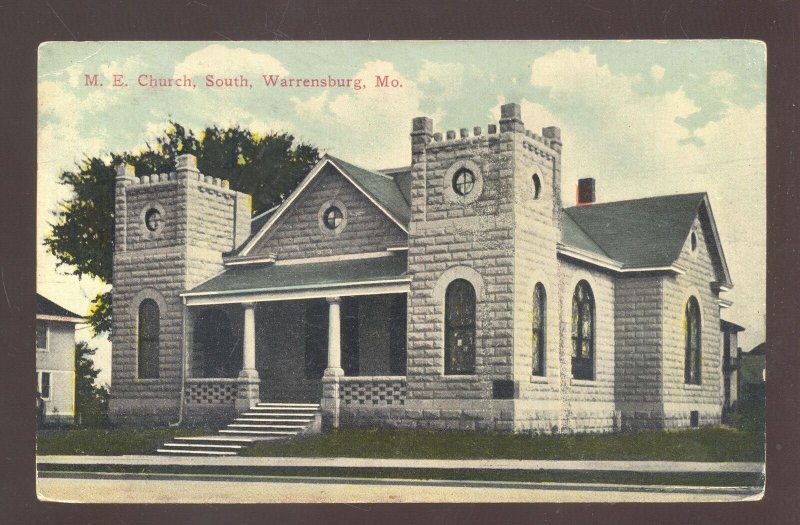 WARRENSBURG MISSOURI METHODIST EPISCOPAL CHURCH VINTAGE POSTCARD 1911