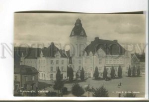 485436 SWEDEN Vasteras Central Hotel and Uplands Bank Vintage photo postcard