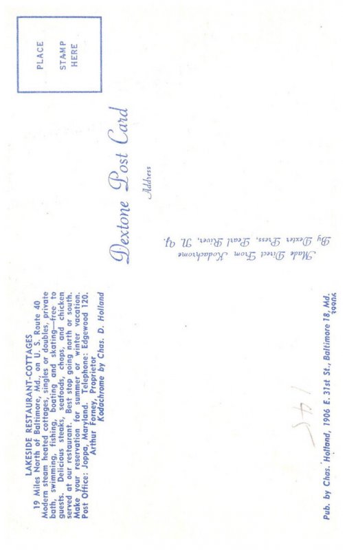 Maryland Joppa Lakeside Restaurant and Cottages