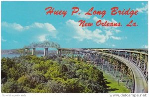 Louisiana New Orleans Huey P Long Bridge Across Mississippi River