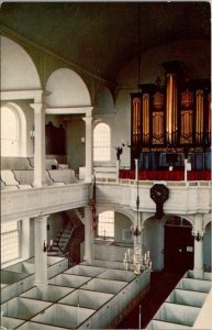 Massachusetts Boston The Interior Of Old North Church